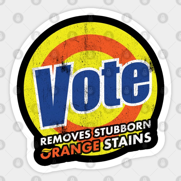 Vote Remove Stubborn Orange Stains Sticker by G! Zone